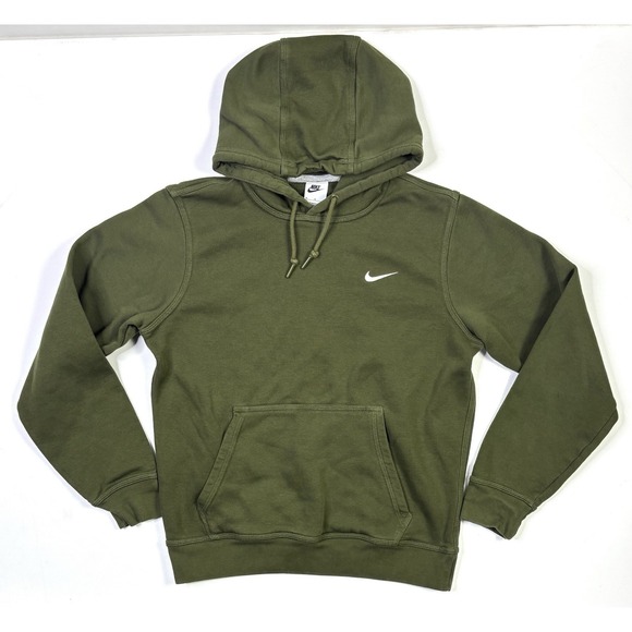 Nike Other - Nike Hoodie Mens Medium Olive Green Logo Outdoor Long Sleeve Pullover